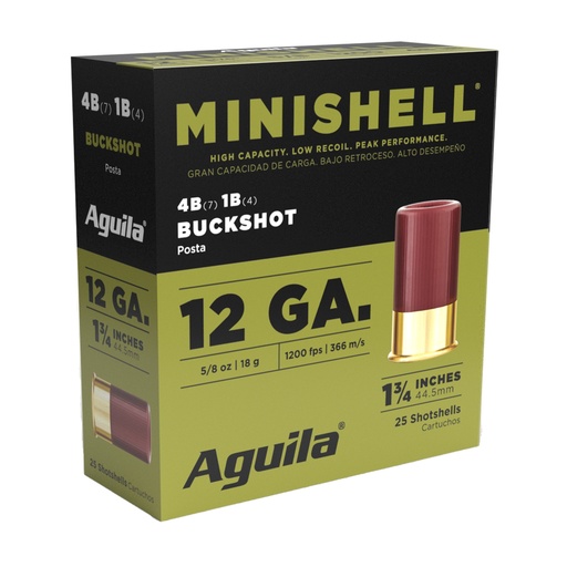 [AGA1CHB1385] AGUILA MINISHELL 12GA 4 BUCK 25/250