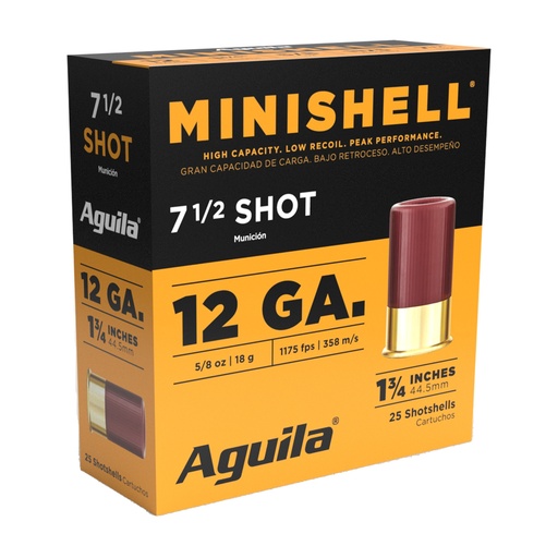 [AGA1CHB1387] AGUILA MINISHELL 12GA #7.5 25/250