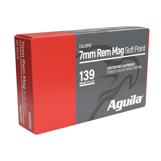 [AGA80591AG] AGUILA 7MM REM MAG 139GR SP 20/200