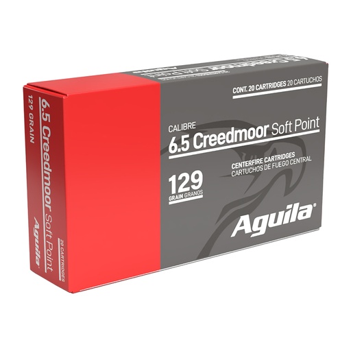 [AGA81489AG] AGUILA 6.5 CREEDMOOR 129GR SP 20/200