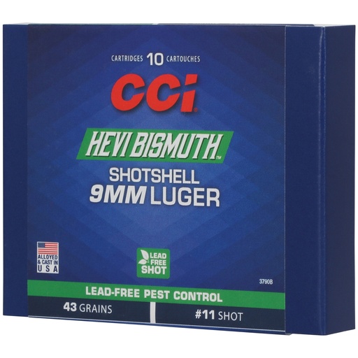 [CCI3790B] CCI 9MM BISMUTH SHOTSHELL 10/200