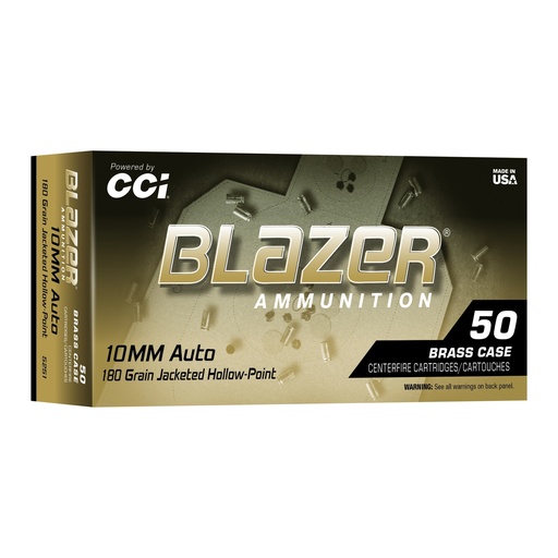 [CCI5251] BLAZER BRASS 10MM 180GR JHP 50/500