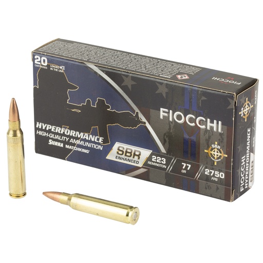 [F223SBRD] FIOCCHI HYPR SBR 223REM 77GR 20/200