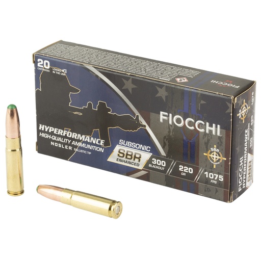 [F300BKSBS] FIOCCHI HYPR SBR 300BLK 220GR 20/200