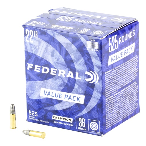 [FE747] FED 22LR 36GRN LEAD HP 525 CT