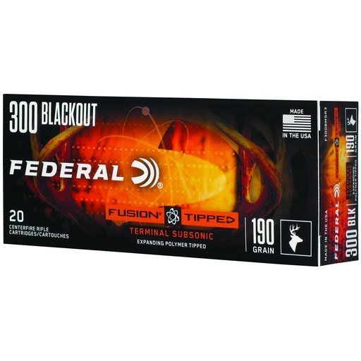 [FEF300BMSR3] FUSION TIPPED 300BLK 190GR 20/200