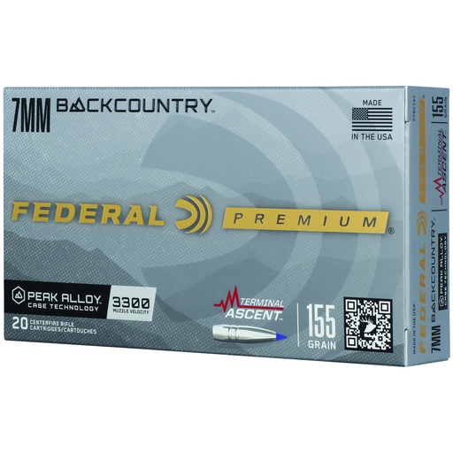 [FEP7BCTA1] FED TERM ASCENT 7MM BC 155GR 20/200