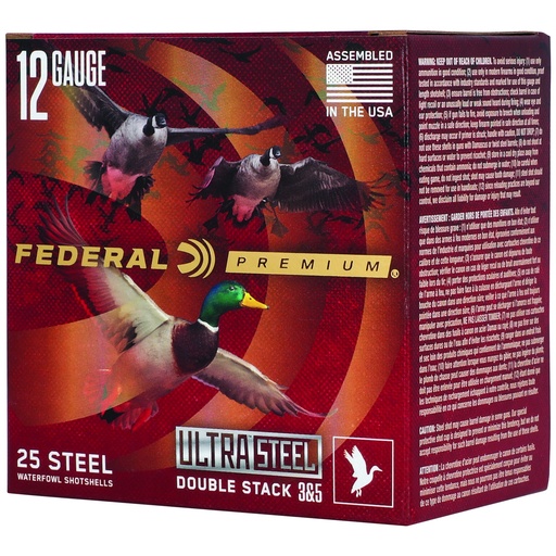 [FEPWUX14235] FED ULT STL 12GA 3" 1.25OZ #3/#5 25