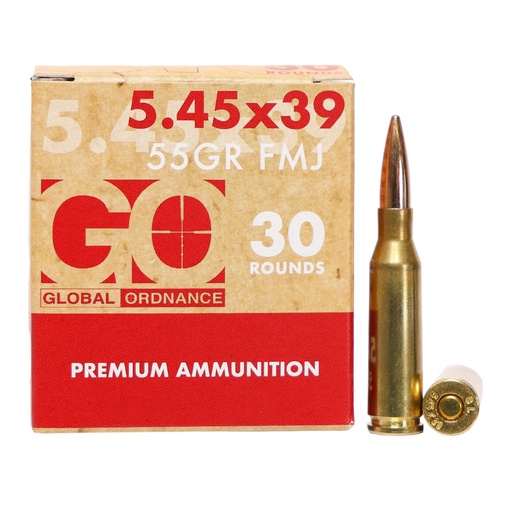 [GLOGO197892005456] GO 5.45X39MM 55GR FMJ BRASS 30/1350