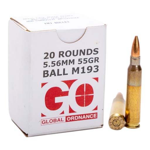 [GLOGO850003223346] GO 556NATO M193 55GR FMJ 20/1000