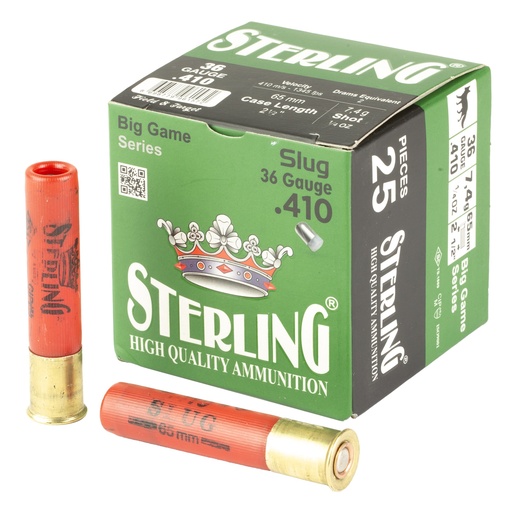 [GLOSRL8698779961572] STERLING BIG GAME 410 SLUG 25/500