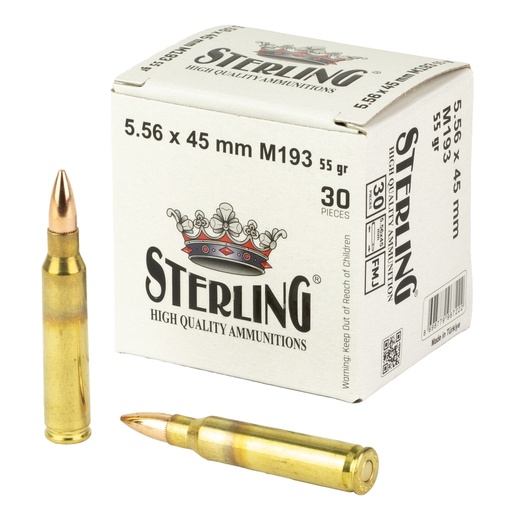 [GLOSRL8698779967222] STERLING 5.56 M193 55GR FMJ 30/1500