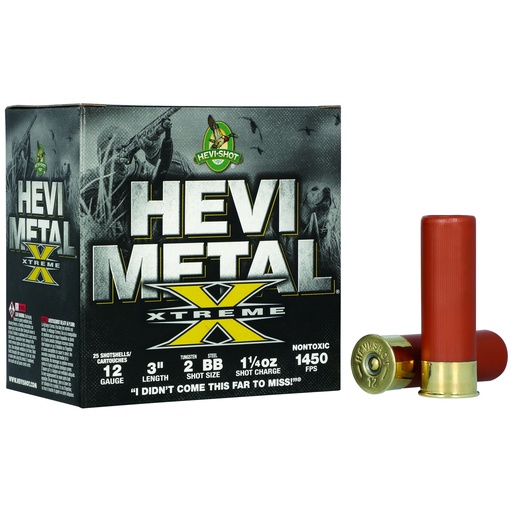 [HEVIHS38188] HEVI 12GA 3" #2 TUNGSTEN/BB STEEL