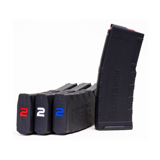 [MGAM3PACK556BLK30] MAG AMEND2 AR15 556 30RD M2 3PK RWB