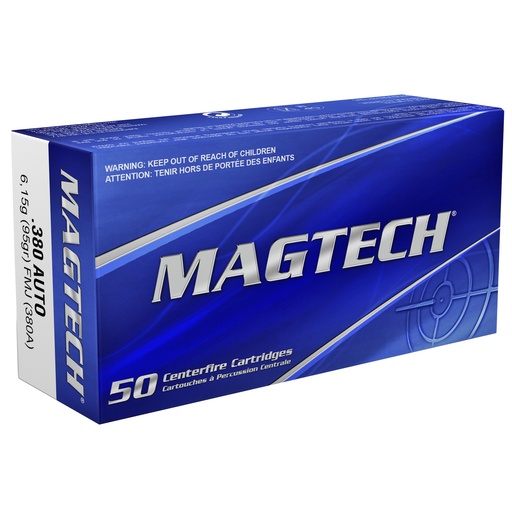 [MT380A-CSDP] MAGTECH 380ACP 95GR FMJ 1000RD CS