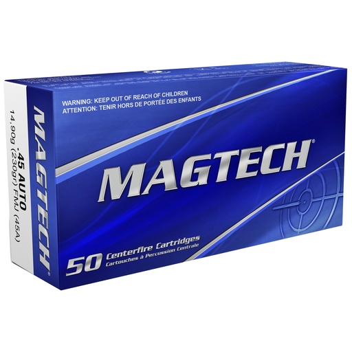 [MT45A-CSDP] MAGTECH 45ACP 230GR FMJ 1000RD CS