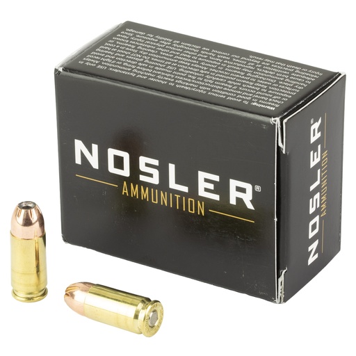 [NOS51290] NOSLER ASP 9MM 147GR HG JHP 20/400