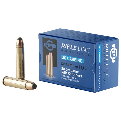 [PPUPP30S] PPU .30 CARBINE 110GR SP 50/500