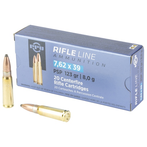 [PPUPP739P] PPU 7.62X39 POINTED SP 123GR 20/1000