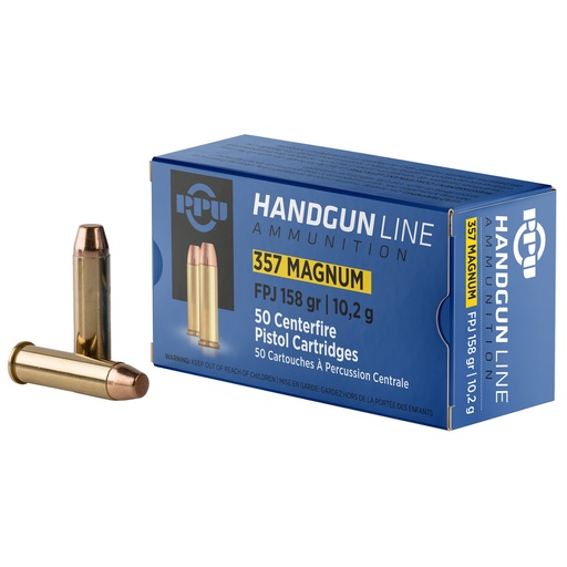 [PPUPPD357] PPU .357 MAGNUM 158GR JHP 50/500