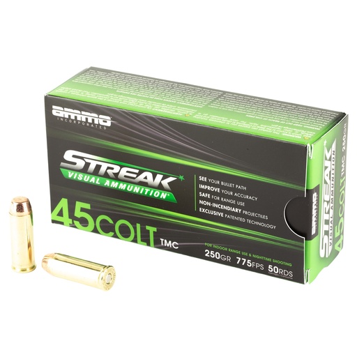 [STRK45C250TMC-GRN] STREAK GRN 45 COLT 250GR TMC 50/1000