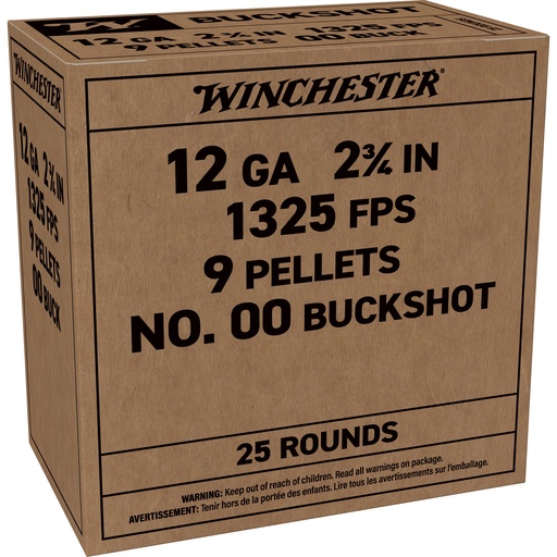 [WNQ1544VP] WIN SERVC GRD 12GA 2.75" 00BK 25/250