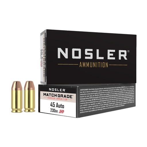 [NOS51284] NOSLER ASP 45ACP 230GR JHP 50/500