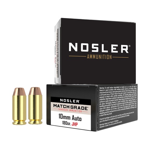 [NOS51400] NOSLER ASP 10MM 180GR JHP 20/200