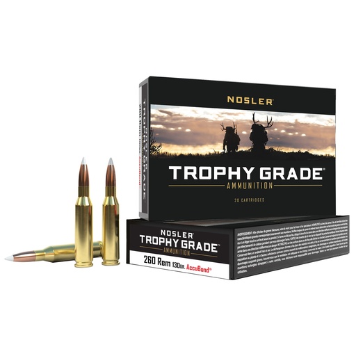 [NOS60024] NOSLER TGA 260 REM 130GR AB 20/200