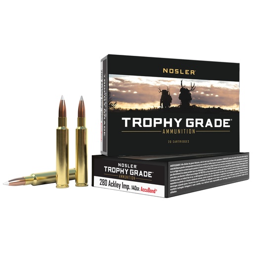 [NOS60043] NOSLER TGA 280 ACKER 140GR AB 20/200