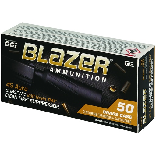 [CCI5230S] CCI BLAZER BRASS 40S&W SUP 180GR TMJ