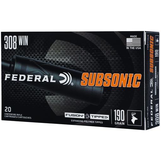 [FEF308TF3SUB] FUSION TIPPED 308WIN 190GR 20/200