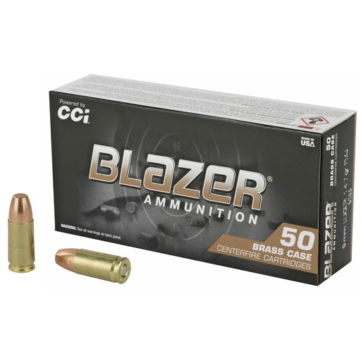[CCI5203] BLAZER BRASS 9MM 147 GR FMJ 50/1000